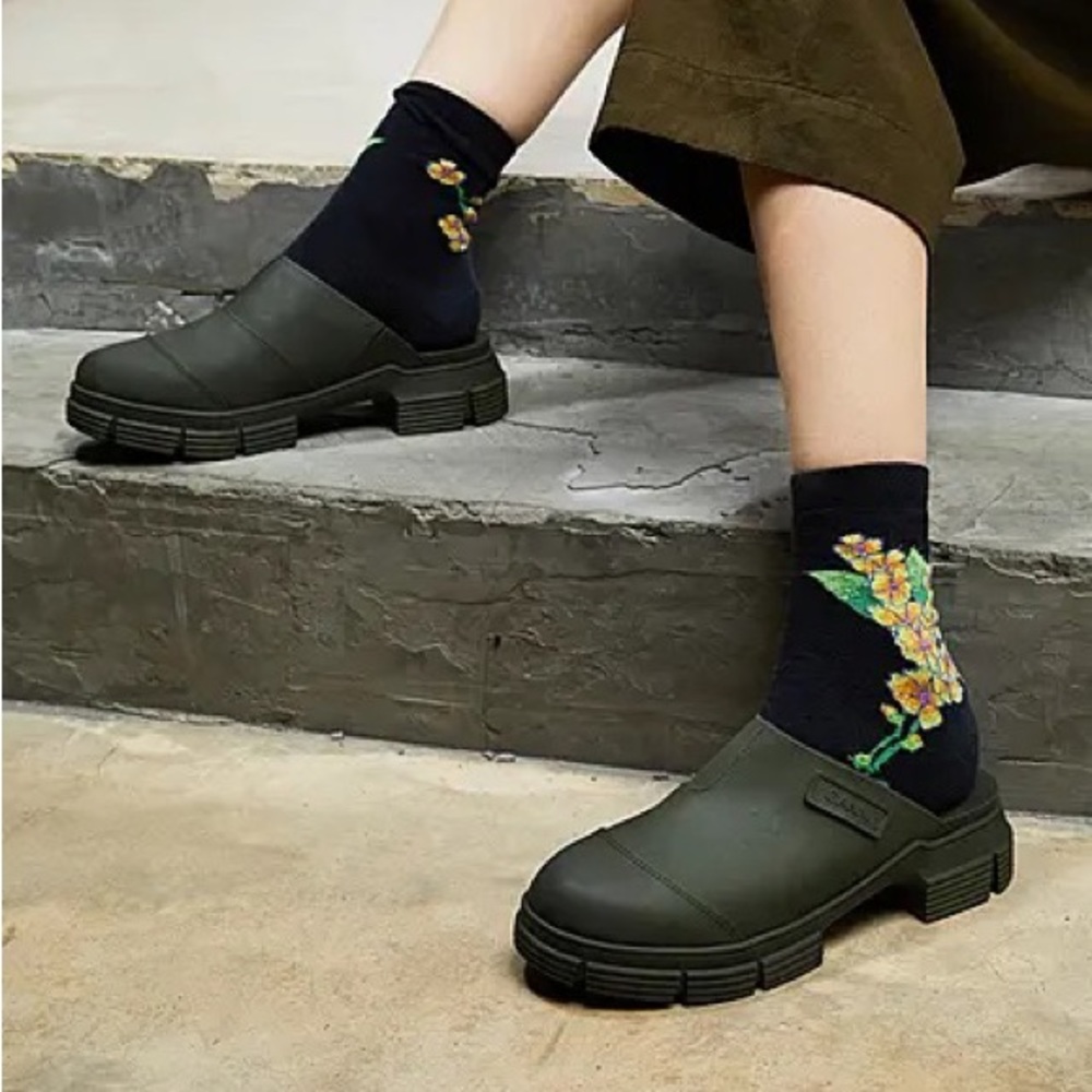 GANNI rubber city clog
